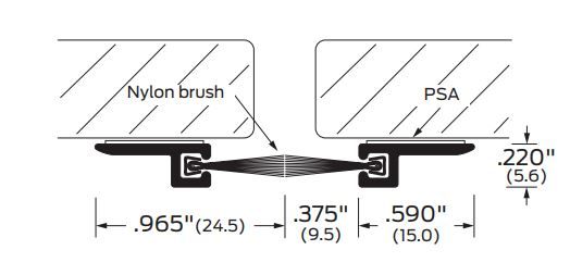 Zero 8193PSA Meeting Stiles/ Door Gaskets | TMHardware.com